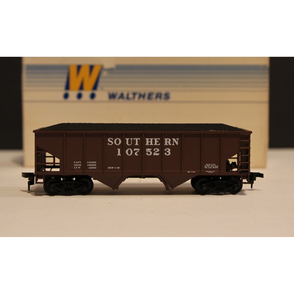 HO Walthers 36' RIB Side Hopper Southern SOU 107523 P/O 90's 932-3003 (V)